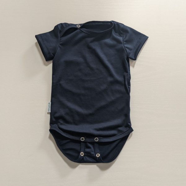 Merino body pre deti Bánov s extendorom - tmavomodrá 150g