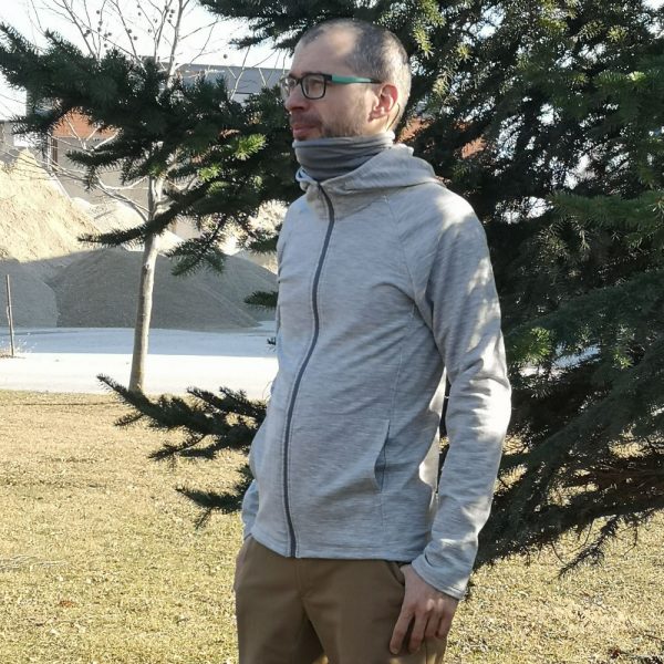 Mikina s merinom na zips