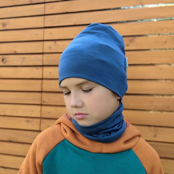 Merino set pre deti čiapka a tunel na krk