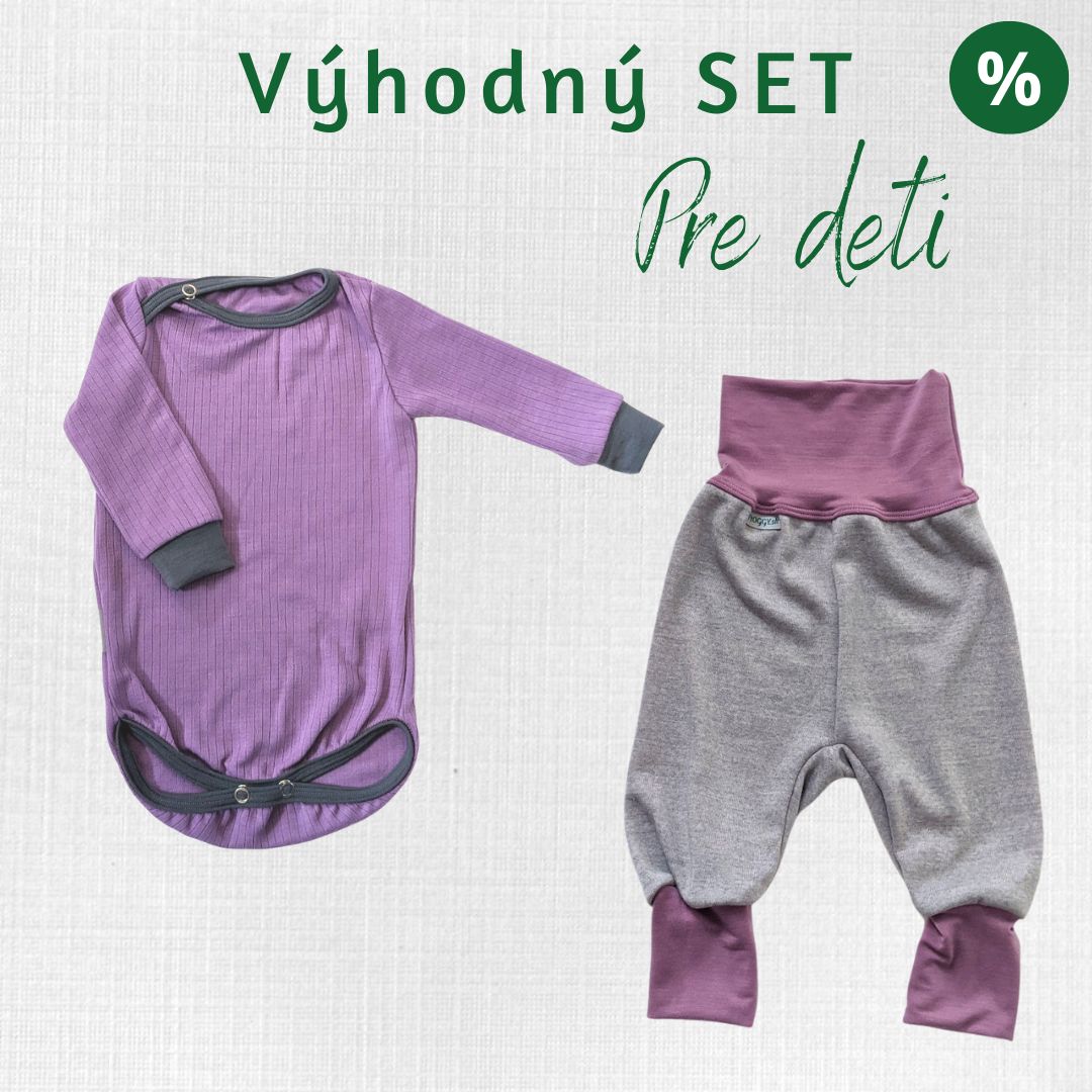 Hrejivý merino set pre bábätká