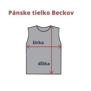 Pánske merino tielko Beckov - miery