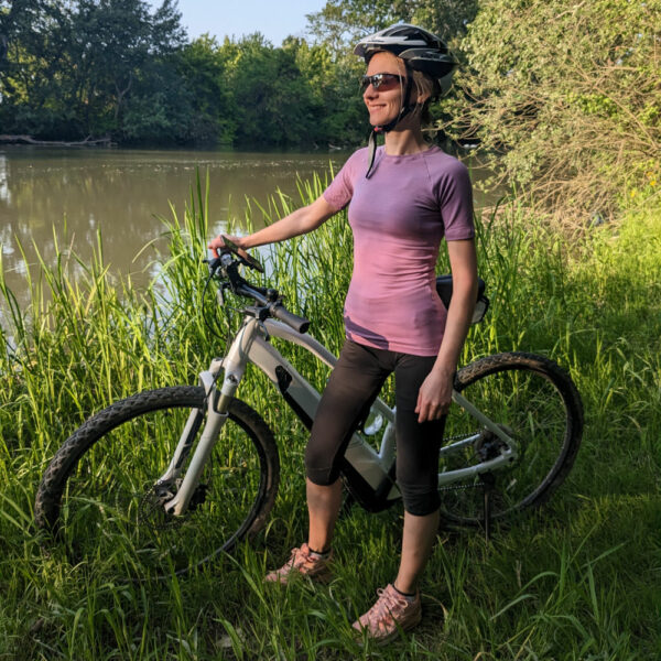 Dámske cyklo tričko z merino vlny