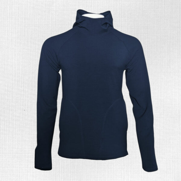 Elastická merino mikina s kapucňou