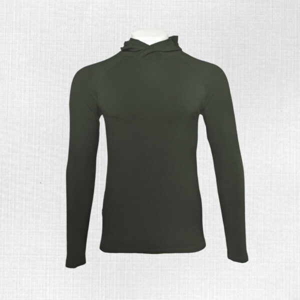 Funkčný merino nátelník s kapucňou